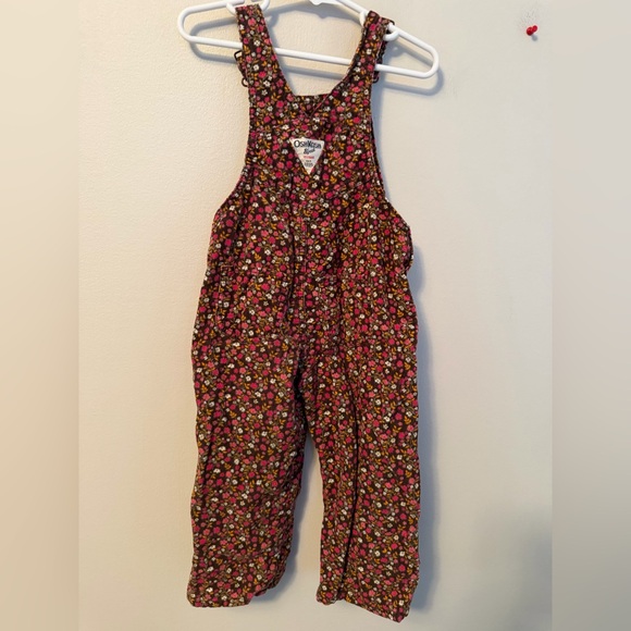 OshKosh B'gosh Vintage Floral Overalls - Picture 2 of 4